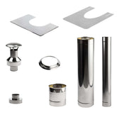 HUUM Sauna Wood Stove Chimney Kit, For Barrel Saunas
